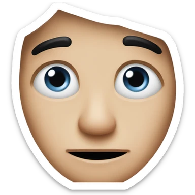 Rolling eyes sticker