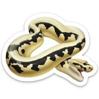 Pied python sticker