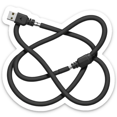 Tangled Cables sticker
