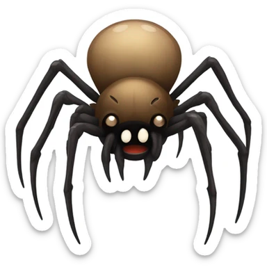 Scary spider sticker