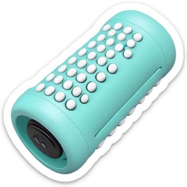 portable vibrating massage roller with acupressure poins sticker