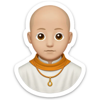 monk's collar sticker