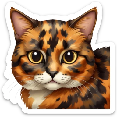 Tortoiseshell cat sticker