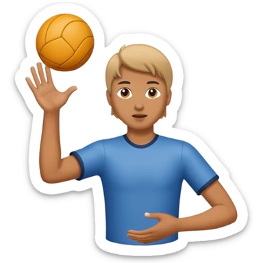 Person throwing a ball sticker