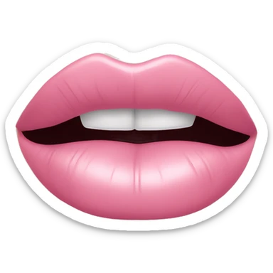 Lip stick baby pink sticker