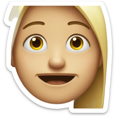 A face that is both celebrating and sad at the same time sticker