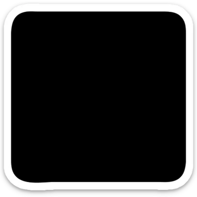 solid filled icon of a square in soft blue-grey color sticker