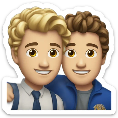 Henry and Alex from the movie red white and royal blue sticker