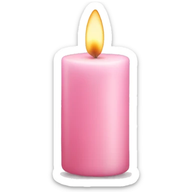 light pink candle sticker