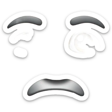 face of confusion sticker