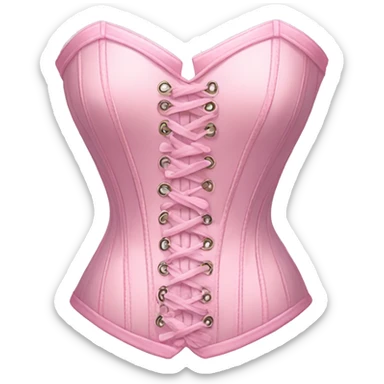 Pastel pink corset  sticker
