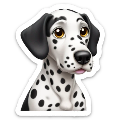 A Dalmatian puppy  sticker
