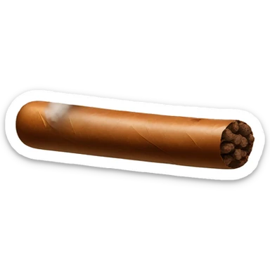 cigar with large smoke puff sticker