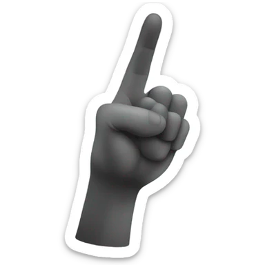 Pointer to the right sticker