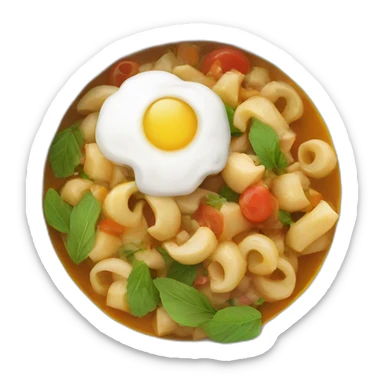 Halal food in a bowl sticker