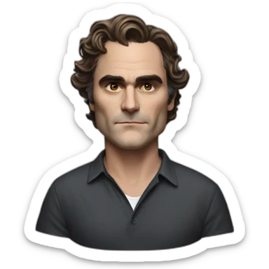 joaquin phoenix realistic sticker