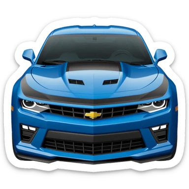 Faz um Camaro preto completo sticker