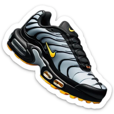 3D perspective nike tn black sticker