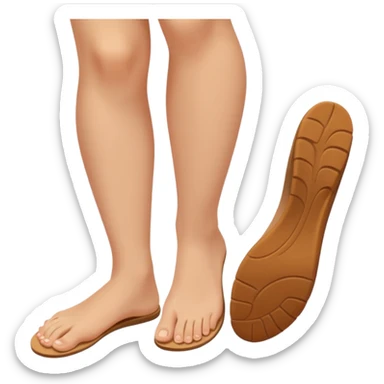 a woman sitting barefoot with one talking detailed pretty face on each sole sticker