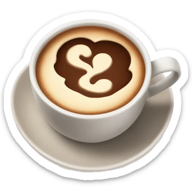 Hot beige chocolate sticker