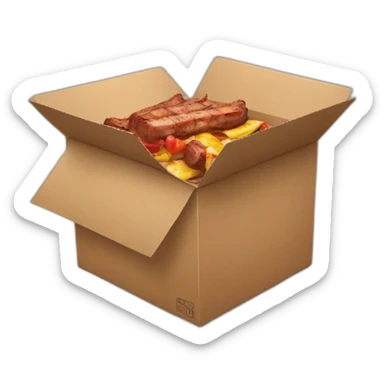 barbecue box sticker