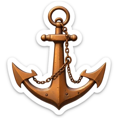 Anchor And Grapnel sticker
