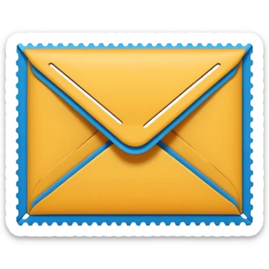 Envelope stamp sticker