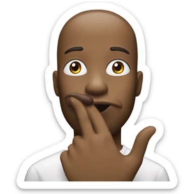 blowing kiss with hand emoji sticker