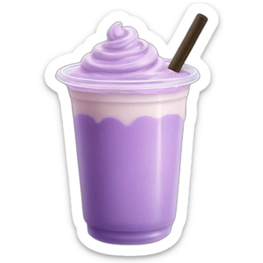 lavender milk tea boba sticker