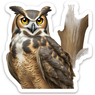 Great Horned Owl  sticker