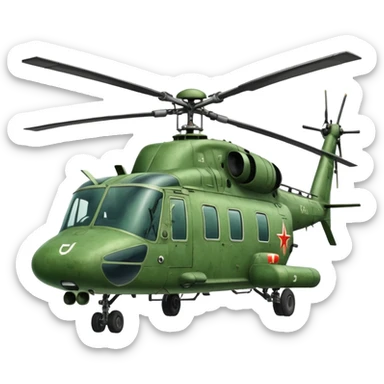 Belarusian helicopter sticker