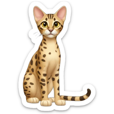 Savannah Cat Full Body sticker