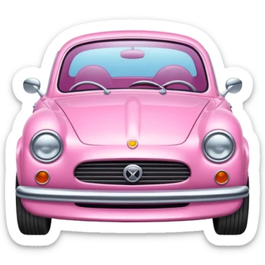 Araba pink düz sticker