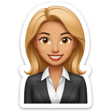 Sexy lady boss sticker