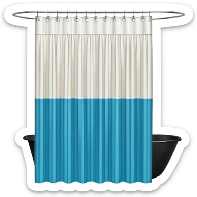 shower curtain sticker