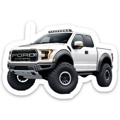 Ford f150 Raptor - Ford (Model Year: 2024) (Iconic colour: White) sticker