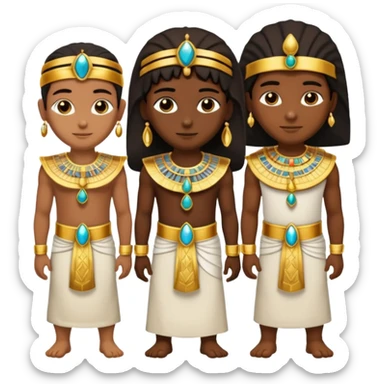 group of egipcian people sticker