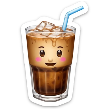 Iced coffee aesthetic sticker