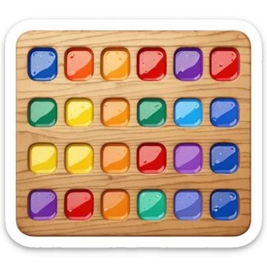 watercolor palette sticker