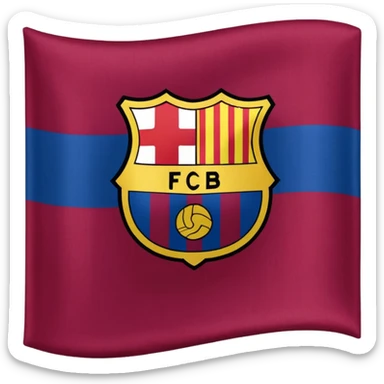 Create FC Barcelona flag emoji sticker