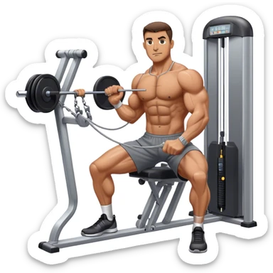 guy cable-crossover-machine sticker