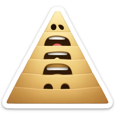 pyramid singing sticker