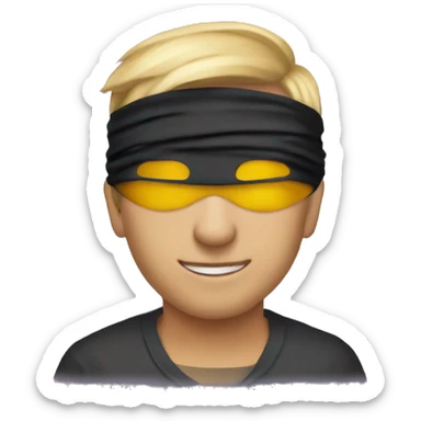 Make them both blindfolded  sticker