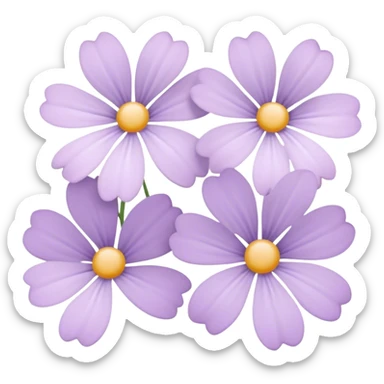Light pink pastel lavender flowers sticker