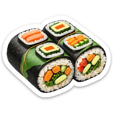 vegan kimbap single piece sticker