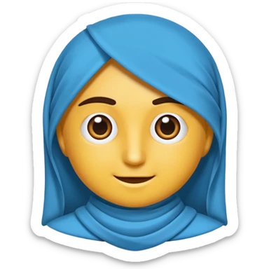 Mavi muhabbet kuşu sticker