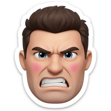 Ein richtig saueren Emoji sticker