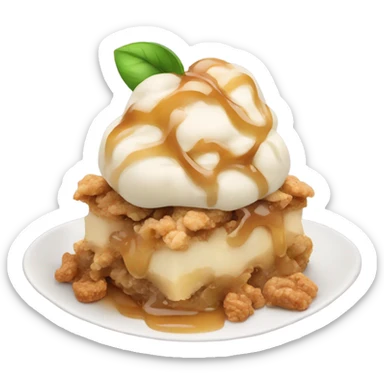 apple crisp dessert sticker