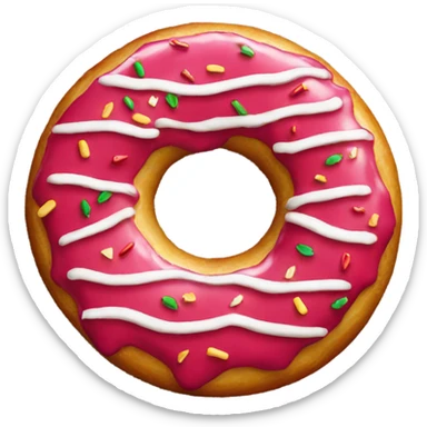 Christmas donut  sticker