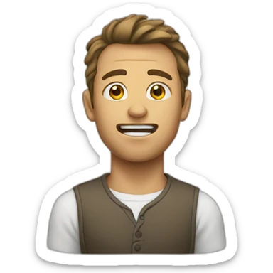 homme qui chute sticker